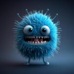 Funny Cartoon Virus 3d Illustration Generative Ai Free Photo